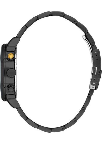 DKE.1.13643.5 Sarı Siyah Chronograph Takvimli Çelik Kordonlu Erkek Kol Saati fiyatları