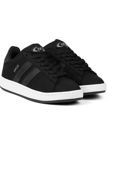 Unisex Siyah Bağcıklı Rahat Sneaker Günlük Spor Ayakkabı