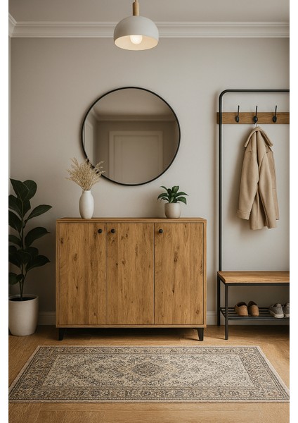 Fırtına Model 3 Kapaklı Bölmeli Ayakkabılık