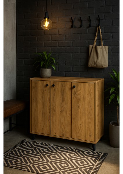 Fırtına Model 3 Kapaklı Bölmeli Ayakkabılık fiyatları