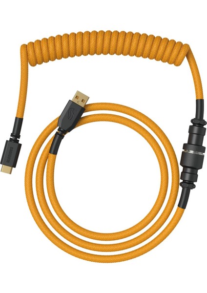 Coiled Keyboard Cable – Coiled USB C Cable Artisan Braided Cables For Mechanical Gaming Key