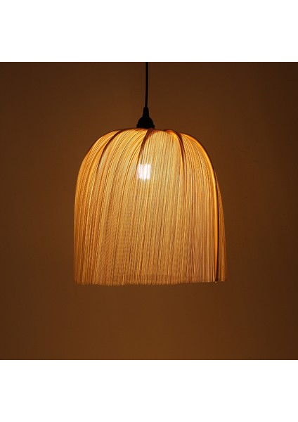 Mylamp Meltem 32X32 cm Bambu Orta Boy Sarkıt Lamba indirimleri