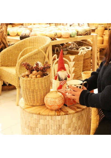 Mylamp Rattan 20X16 x H 20/36 Cm. Sepet modelleri