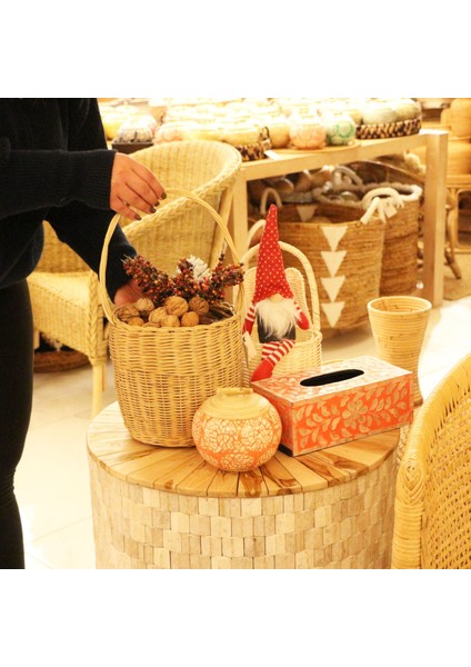 Mylamp Rattan 20X16 x H 20/36 Cm. Sepet indirimleri