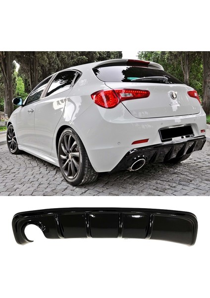 Alfa Romeo Giulietta Difüzör Arka Difizör Parlak Siyah Plastik Soldan Çıkış