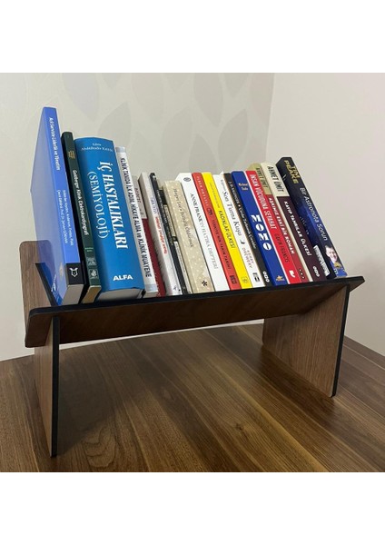 Masaüstü Ahşap Kitaplık Raf Organizer Kitap Düzenleyici