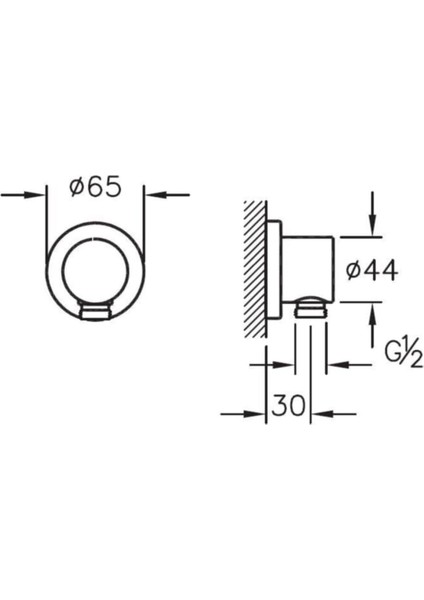 A45222 Ankastre El Duşu Çıkışı, Krom fiyatları