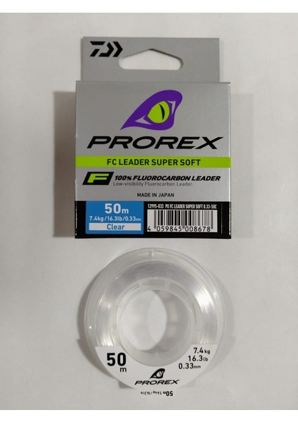 Prorex Fc Leader 0,33 mm Super Soft Misina 50 mt
