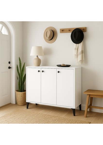 Fırtına Model 3 Kapaklı Bölmeli Ayakkabılık