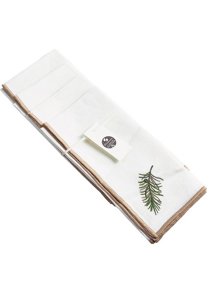 Yaprak Keten Peçete 4'lü