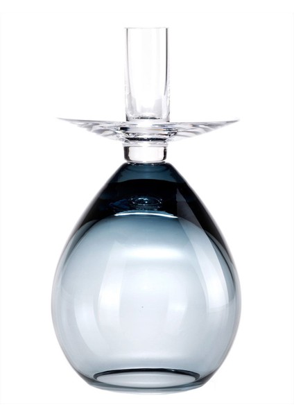 Prenses Şamdan 24 cm Çelik Mavi