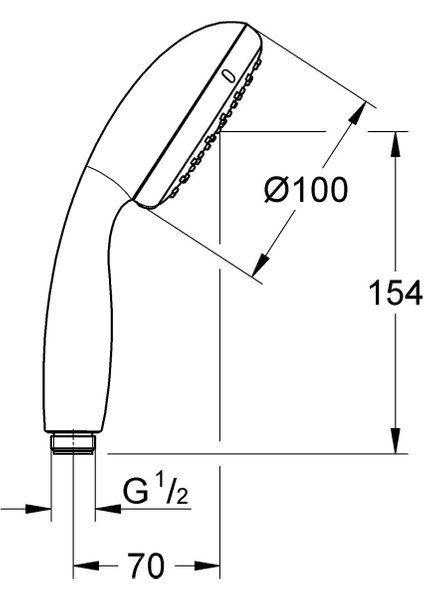 Vitalio Start 100 El Duşu |1 Akışlı, Düşmeye Dayanıklı, Su Tasarruflu, Kireç Önleyici Sistem, fiyatları