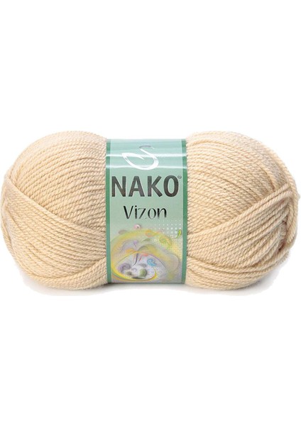 5 Adet Vizon Premium Akrilik El Örgü İpi Yünü Renk No:219 Deve Tüyü fiyatları