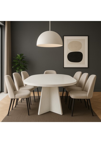 Kanatlı 180X90X75 (Kalın Kenar 36MM) Yemek Masası Mutfak Masası Çok Amaçlı Masa (Sadece Masa)