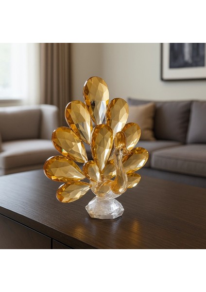 Gold Tavus Kuşu Kristal Cam Kb fiyatları