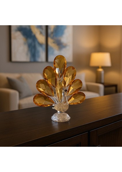 Gold Tavus Kuşu Kristal Cam Kb fırsatları