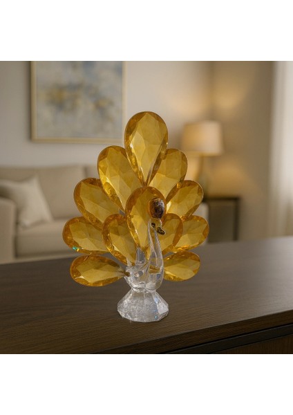 Gold Tavus Kuşu Kristal Cam Kb indirimleri