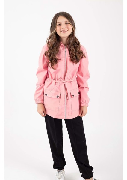 Kız Çocuk Mevsimlik Su Itici Çıtçıt Kapamalı Cepli Yağmurluk M00752 fiyatları