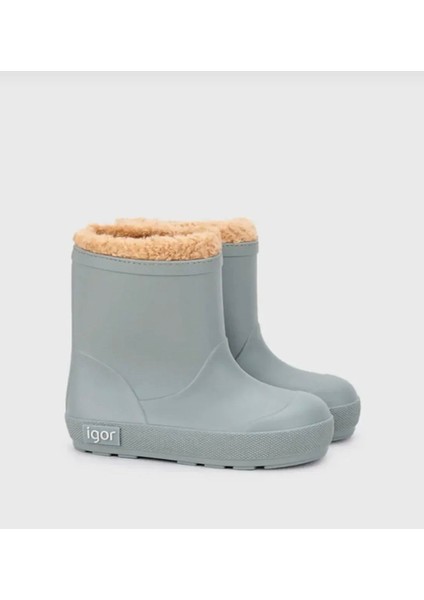 Yogi Borreguito Unisex Çocuk Yeşil Içi Kürklü Yağmur Çizmesi