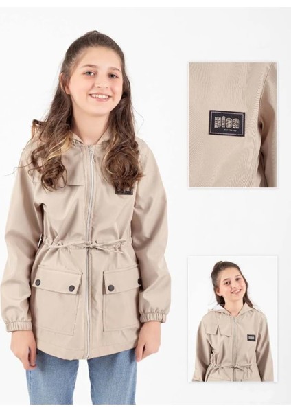Kız Çocuk Mevsimlik Su Itici Çıtçıt Kapamalı Cepli Yağmurluk M00752 modelleri