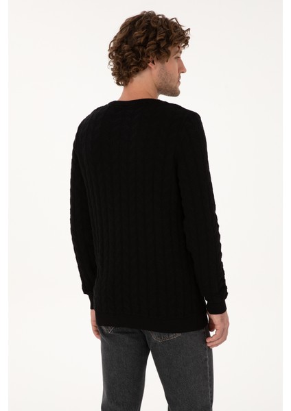 Erkek Siyah Kazak /triko 50307836-VR046 indirimleri