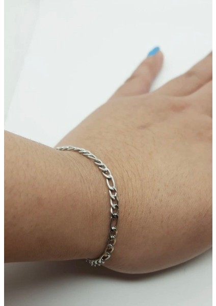 Paslanmaz Çelik 4mm Spor Model Erkek Zincir Bileklik fırsatları