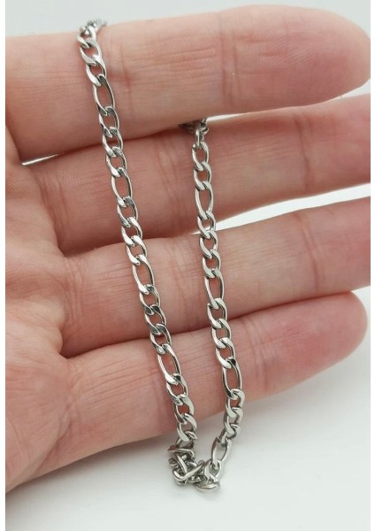 Paslanmaz Çelik 4mm Spor Model Erkek Zincir Bileklik indirimleri