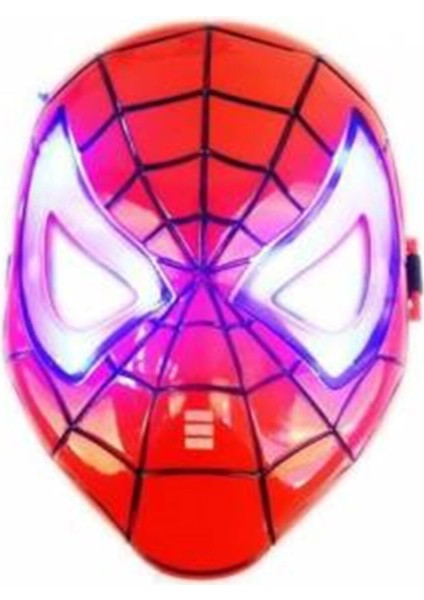 Kırmızı Renkli Işıklı Çocuk Kahraman Maskesi, Eğlenceli ve Şık Tasarım fiyatları
