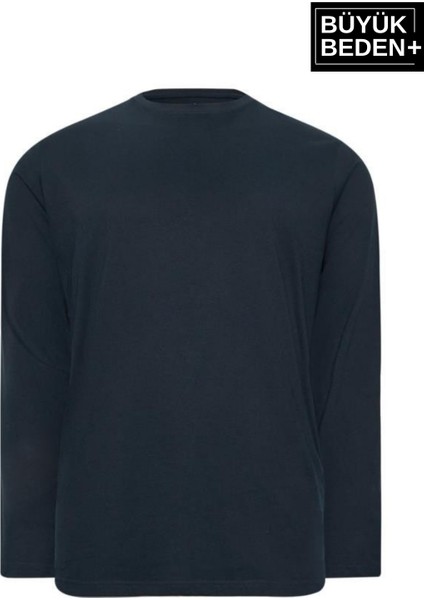 Erkek Büyük Beden Uzun Kollu 2 Iplik Bisiklet Yaka Tişört fiyatları