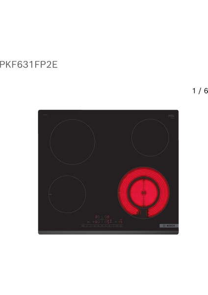 Inox - Siyah Ankastre Set (HBF512BB1T Fırın - PKF631FP2E Elektrikli Ocak - DWK64PJ60T Davlumbaz) fırsatları