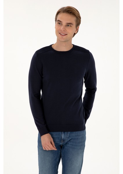 Erkek Lacivert Kazak /triko 50307779-VR033 modelleri