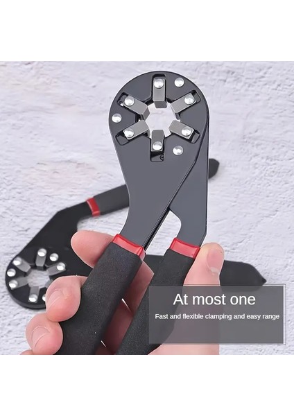 8 Inç Sihirli Anahtar | Çok Fonksiyonlu Ayarlı Anahtar, 12-20 mm ve 1/2"-3/4" Ölçülerle Uyumlu