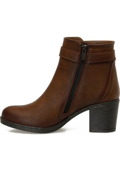 24K-1031 5pr Taba Kadın Topuklu Bot modelleri