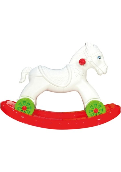 Beyaz Çocuk Bebek Sürülebilir Sallanan At, Eğlenceli ve Güvenli Oyuncak modelleri