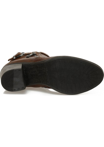 24K-1031 5pr Taba Kadın Topuklu Bot