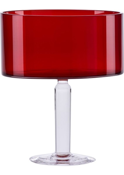 Kırmızı Ayaklı Servis 18 cm