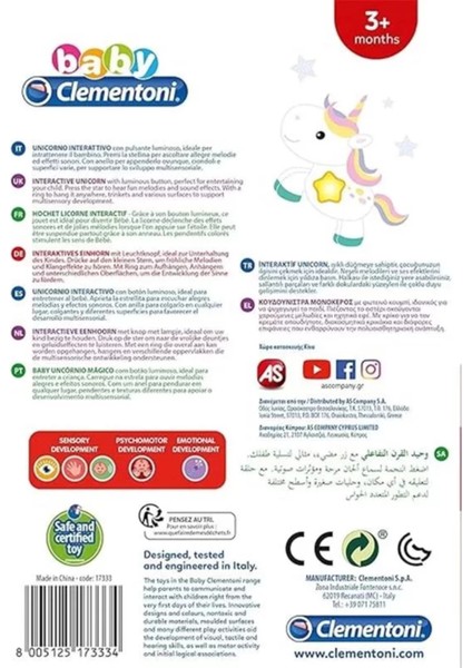 Renkli Interaktif Unicorn Çıngırak, 3-36 Ay, Eğlenceli ve Güvenli Bebek Oyunu fiyatları