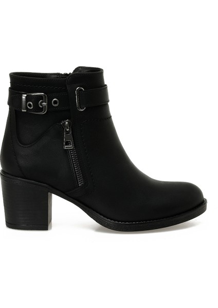 24K-1031 5pr Siyah Kadın Topuklu Bot