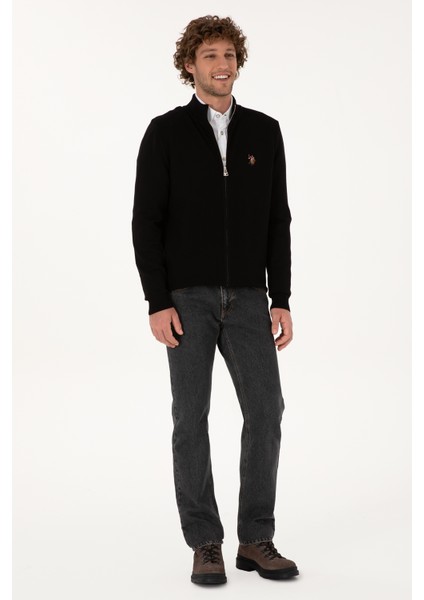 Erkek Siyah Hırka (Triko) 50307800-VR046 fırsatları