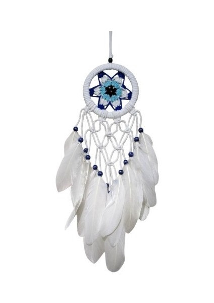 Yıldız Motifli Kuş Tüylü Makrome Duvar Süsü fırsatları