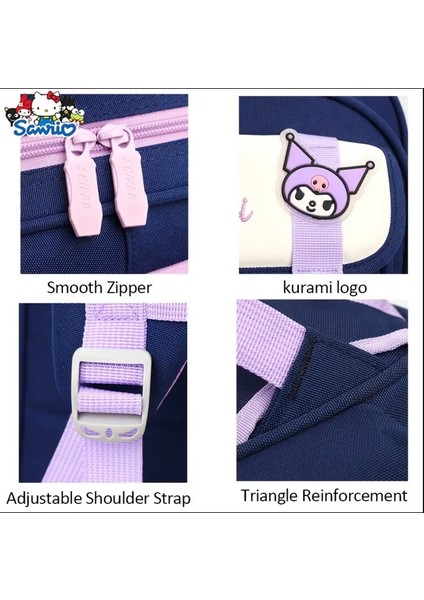Mor Sanrio Okul Sezonu Hediyesi Şirin Kulomi Baskılı Sağlam ve Dayanıklı Omuz Çantası fiyatları
