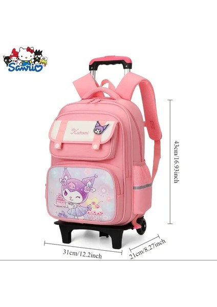 Mor Sanrio Okul Sezonu Hediyesi Şirin Kulomi Baskılı Sağlam ve Dayanıklı Omuz Çantası modelleri