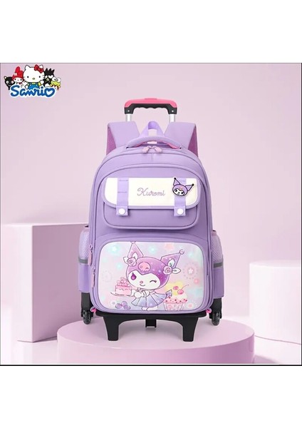 Mor Sanrio Okul Sezonu Hediyesi Şirin Kulomi Baskılı Sağlam ve Dayanıklı Omuz Çantası indirimleri