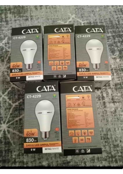 5 Adet Şarjlı Ampul fiyatları