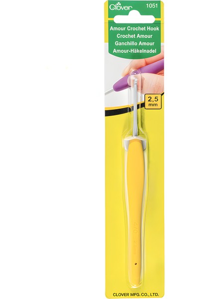 Amour Crochet Hook Yumuşak Saplı Yün Tığ