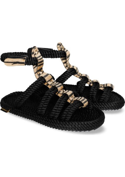 Srg.zeb Serengeti Siyah Zebra Kadın Sandalet fiyatları