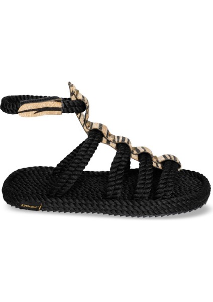 Srg.zeb Serengeti Siyah Zebra Kadın Sandalet modelleri