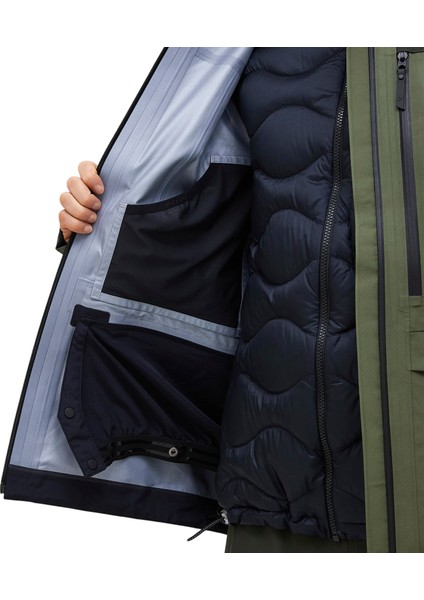 Gravity Gore-tex 3l Erkek Yeşil Kayak Ceketi