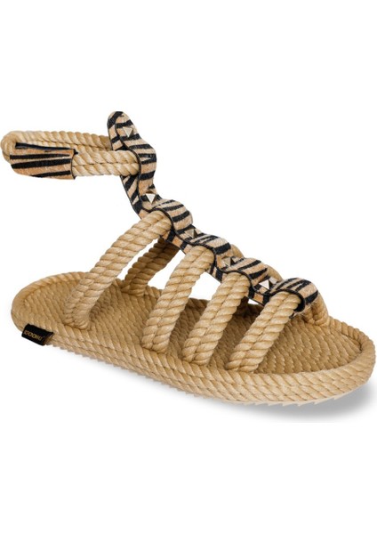 Srg.zeb Serengeti Bej Zebra Kadın Sandalet