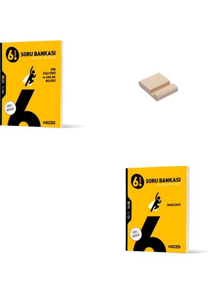 6. Sınıf Din Kültürü ve Ingilizce Soru Bankası + Telefon Standı